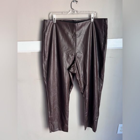 Old Navy Pants - Old Navy Women's Chocolate Brown Leather Leggings